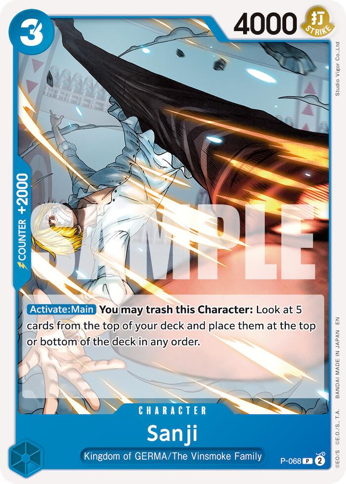 Sanji (P-068) (Reprint) [Premium Booster -The Best- Vol. 2] | Card Merchant Takapuna