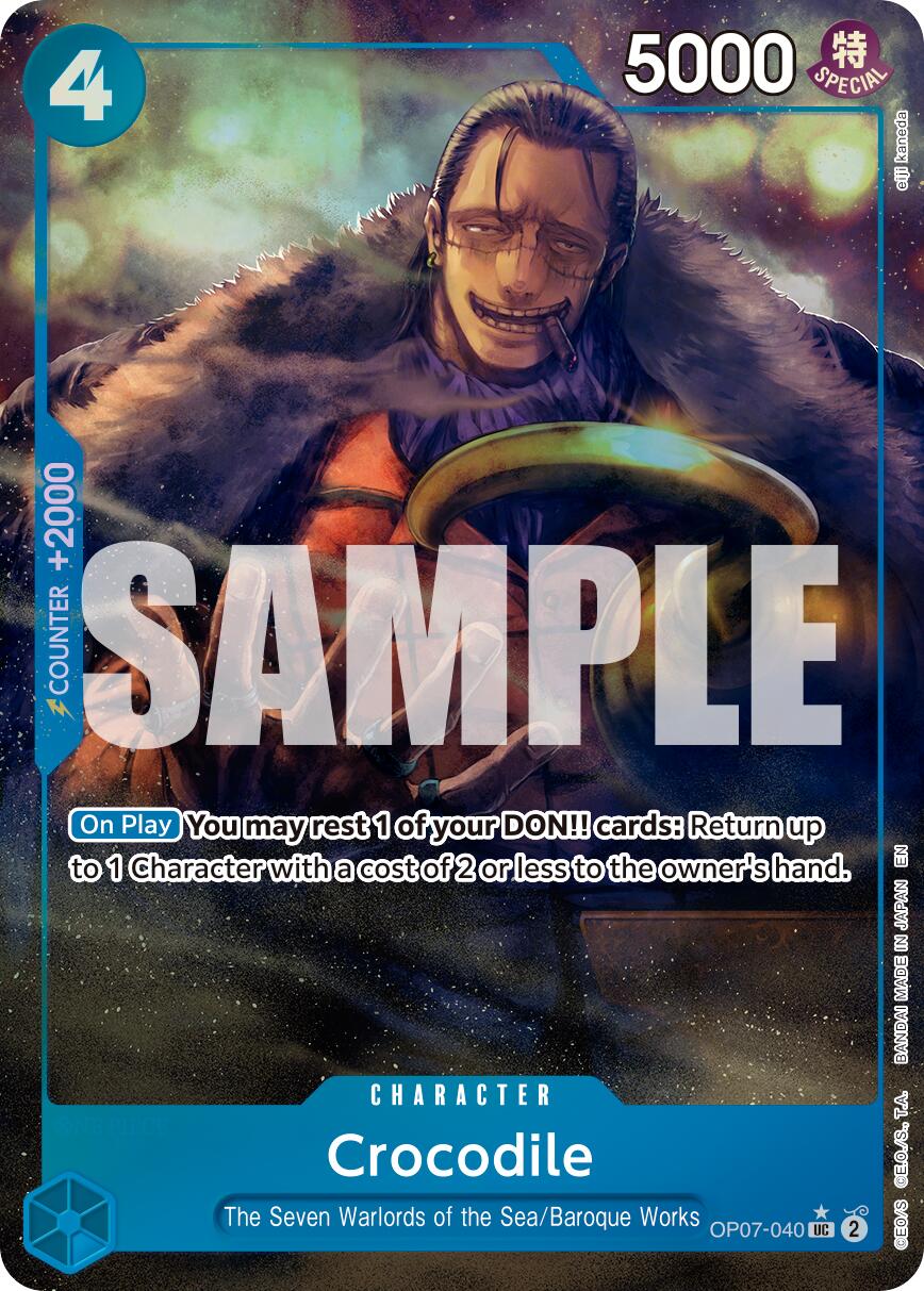 Crocodile (OP07-040) (Alternate Art) [Premium Booster -The Best- Vol. 2] | Card Merchant Takapuna