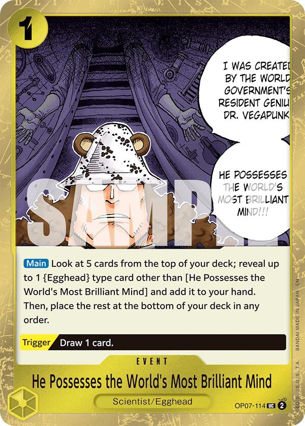 He Possesses the World's Most Brilliant Mind (Pirate Foil) [Premium Booster -The Best- Vol. 2] | Card Merchant Takapuna