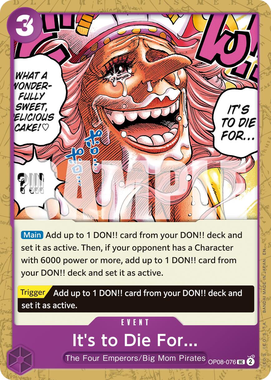 It's to Die For (Reprint) [Premium Booster -The Best- Vol. 2] | Card Merchant Takapuna