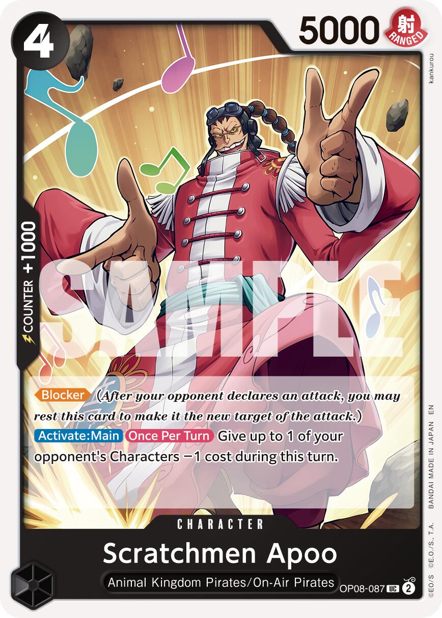 Scratchmen Apoo (OP08-087) (Reprint) [Premium Booster -The Best- Vol. 2] | Card Merchant Takapuna