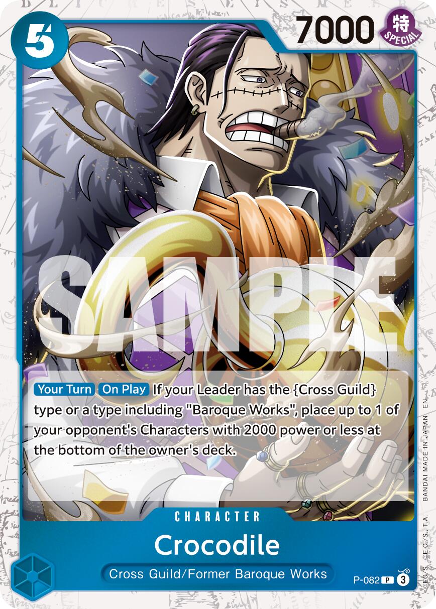 Crocodile (P-082) (Pirate Foil) [Premium Booster -The Best- Vol. 2] | Card Merchant Takapuna
