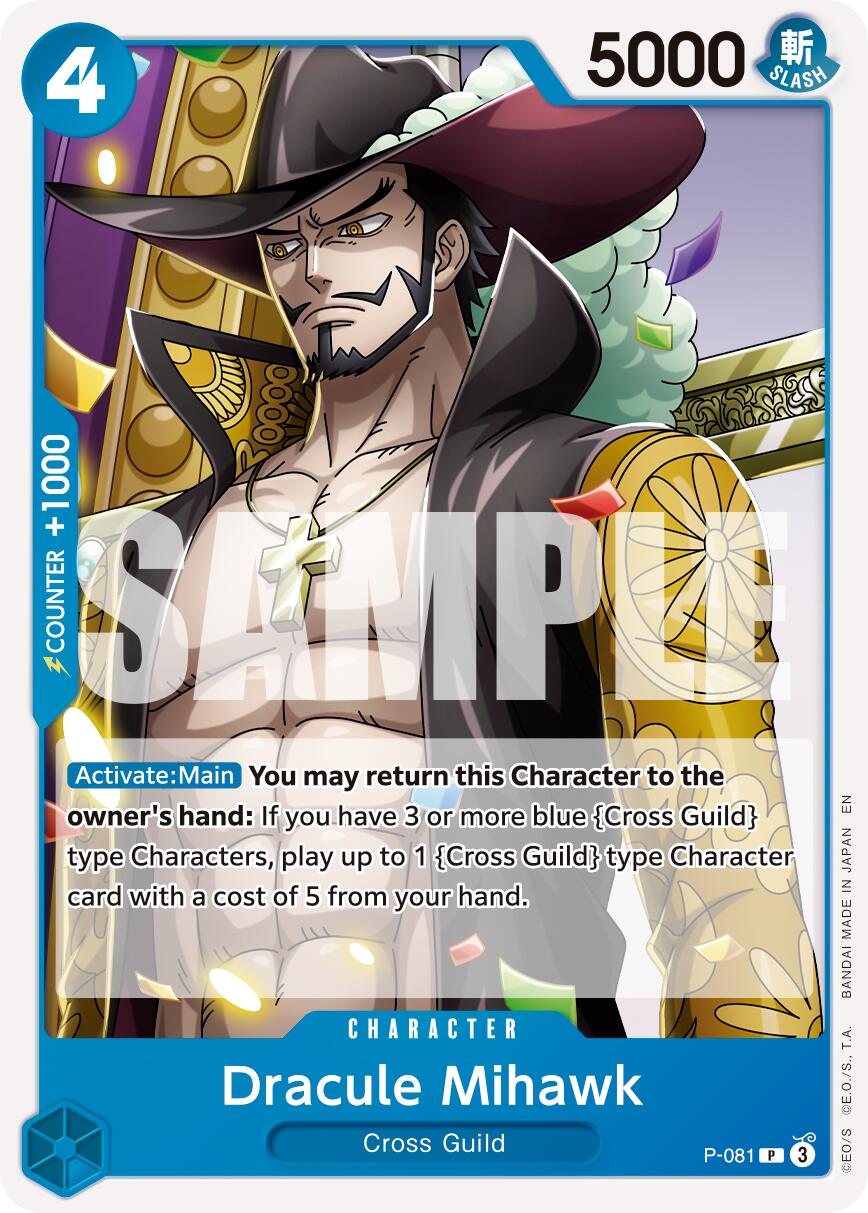 Dracule Mihawk (P-081) (Reprint) [Premium Booster -The Best- Vol. 2] | Card Merchant Takapuna