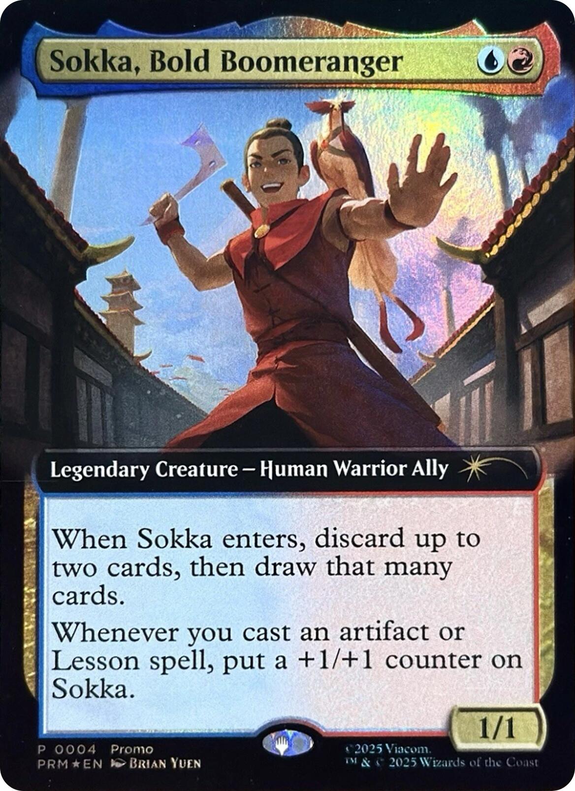 Sokka, Bold Boomeranger (Extended Art) [Media Promos] | Card Merchant Takapuna