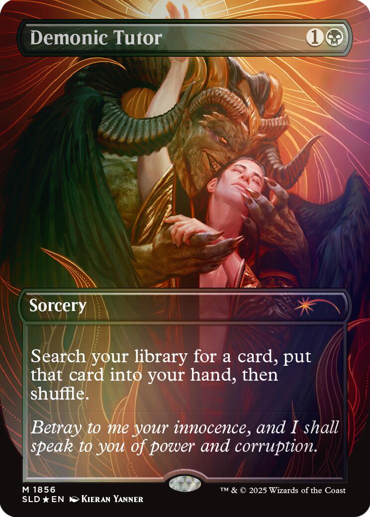 Demonic Tutor (Rainbow Foil) [Secret Lair Drop Series] | Card Merchant Takapuna