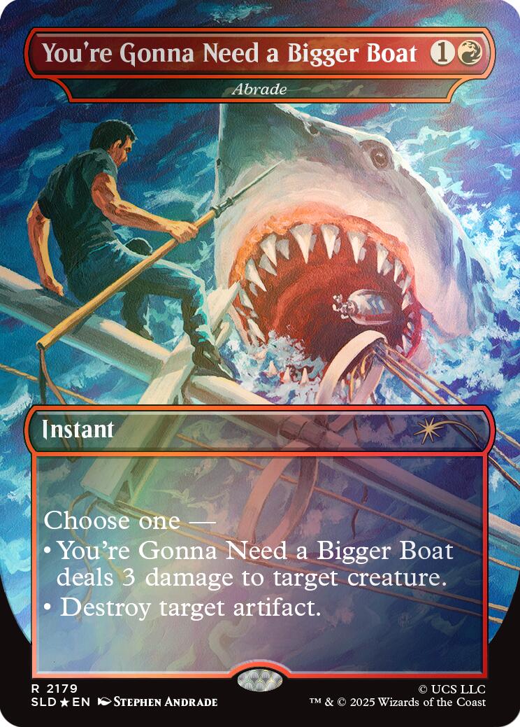 You're Gonna Need a Bigger Boat - Abrade (Rainbow Foil) [Secret Lair Drop Series] | Card Merchant Takapuna