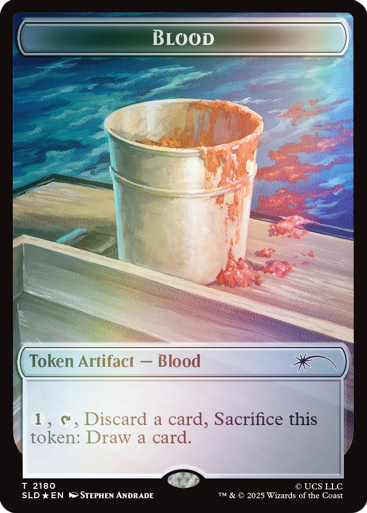 Blood Token (Rainbow Foil) [Secret Lair Drop Series] | Card Merchant Takapuna