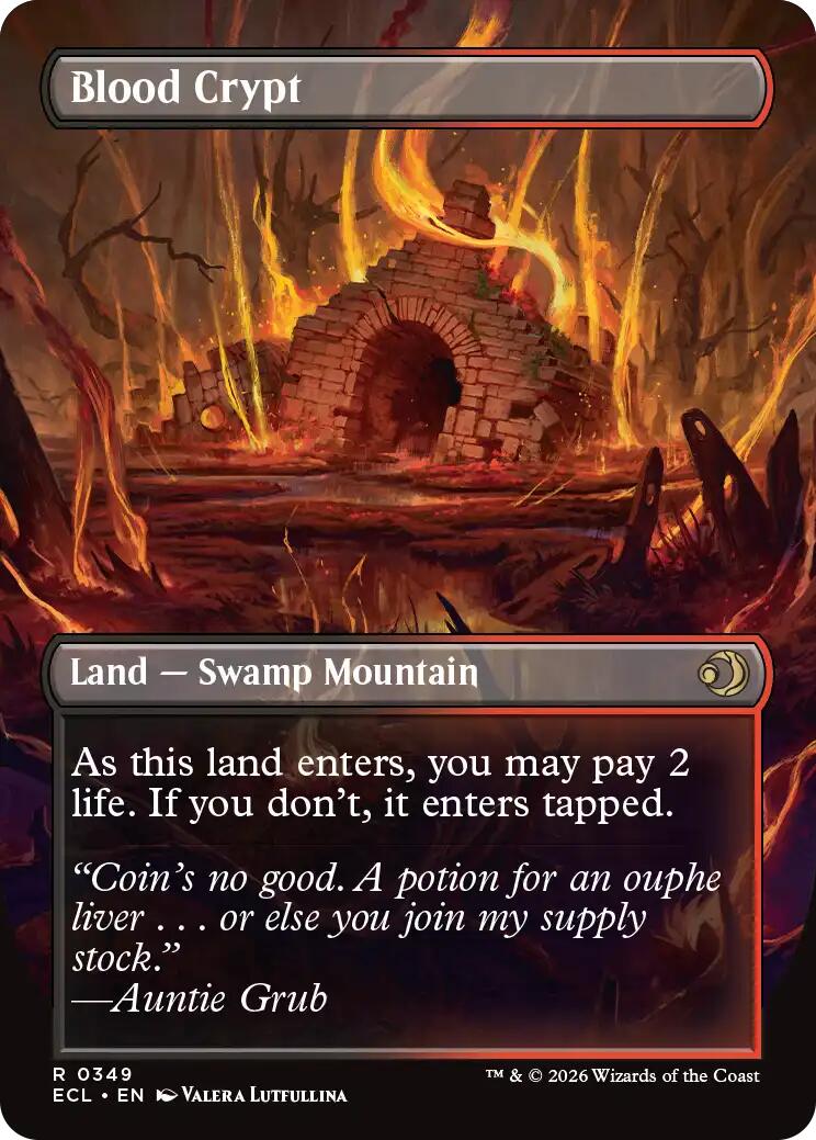 Blood Crypt (Borderless) [Lorwyn Eclipsed] | Card Merchant Takapuna