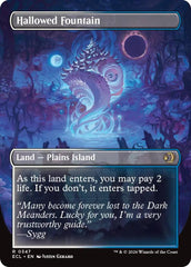 Hallowed Fountain (Borderless) [Lorwyn Eclipsed] | Card Merchant Takapuna