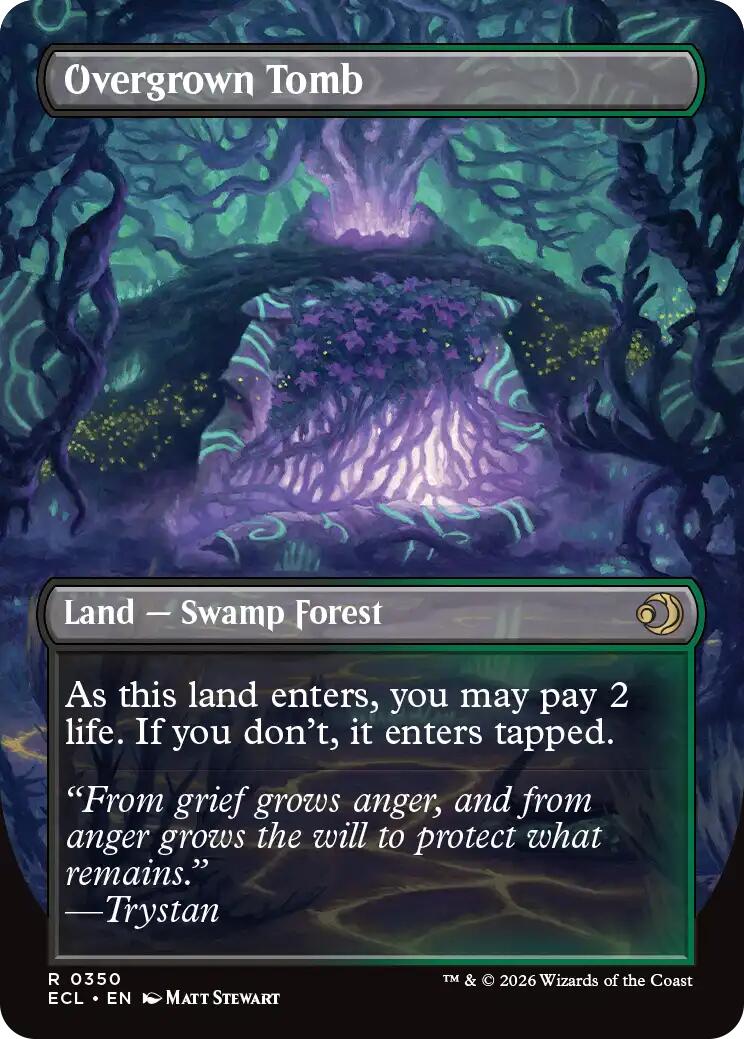 Overgrown Tomb (Borderless) [Lorwyn Eclipsed] | Card Merchant Takapuna