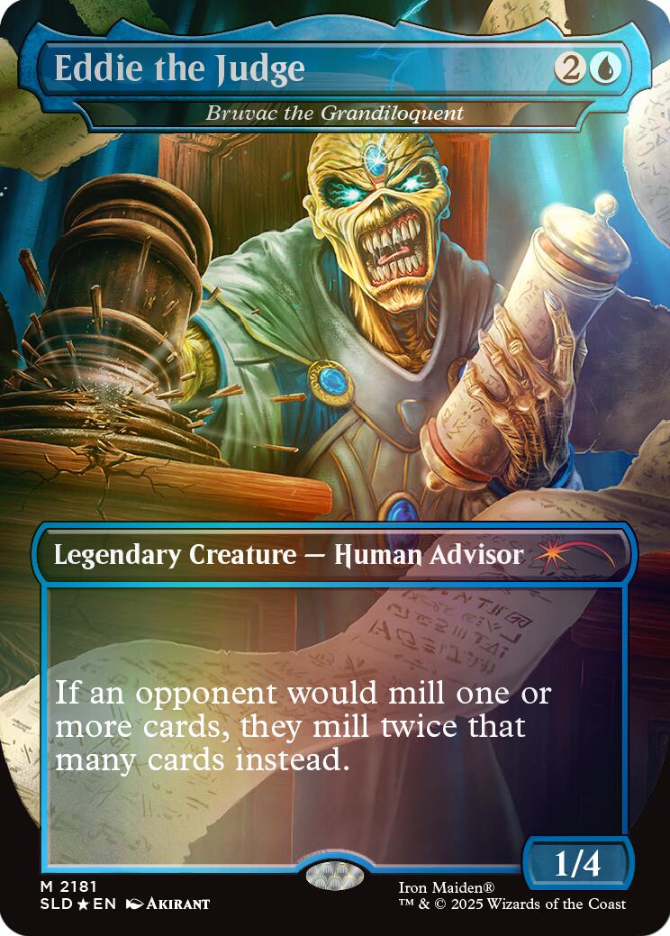 Eddie the Judge - Bruvac the Grandiloquent (Rainbow Foil) [Secret Lair Drop Series] | Card Merchant Takapuna