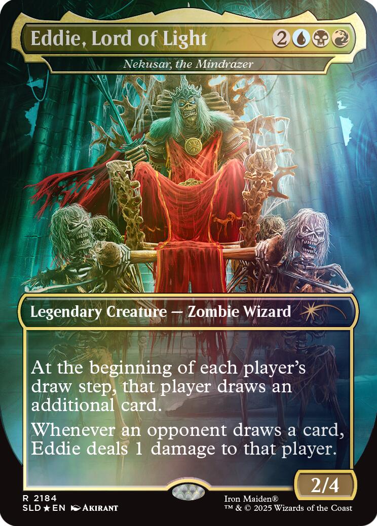 Eddie, Lord of Light - Nekusar, the Mindrazer (Rainbow Foil) [Secret Lair Drop Series] | Card Merchant Takapuna