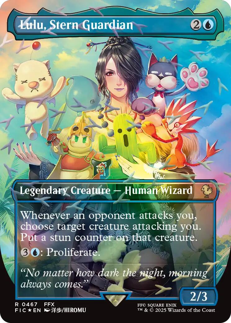 Lulu, Stern Guardian (Borderless) (Chocobo Track Foil) [FINAL FANTASY Commander] | Card Merchant Takapuna