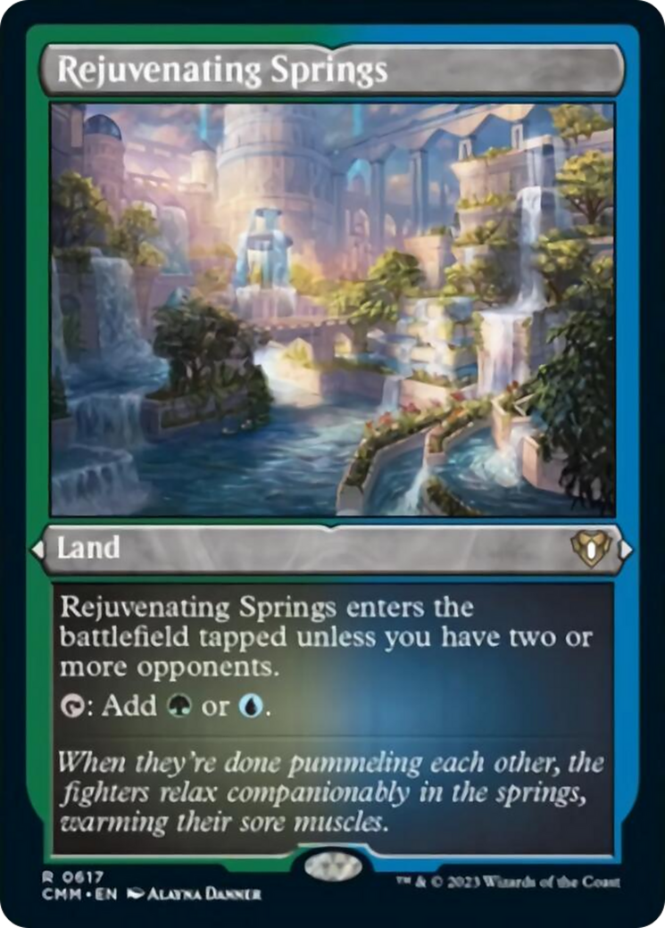 Rejuvenating Springs (Foil Etched) [Commander Masters] | Card Merchant Takapuna
