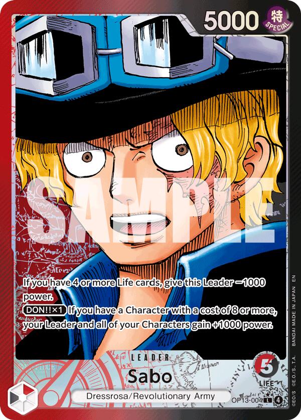 Sabo (Alternate Art) [Carrying On His Will] | Card Merchant Takapuna