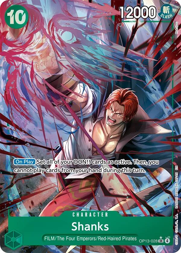 Shanks (Alternate Art) [Carrying On His Will] | Card Merchant Takapuna