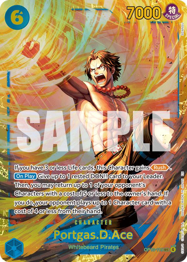 Portgas.D.Ace (119) (SP) [Carrying On His Will] | Card Merchant Takapuna