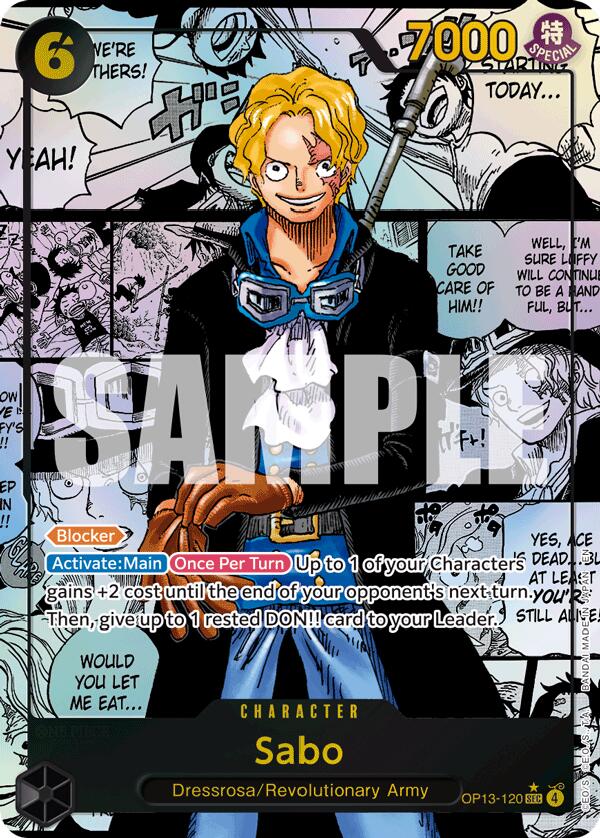 Sabo (Super Alternate Art) [Carrying On His Will] | Card Merchant Takapuna
