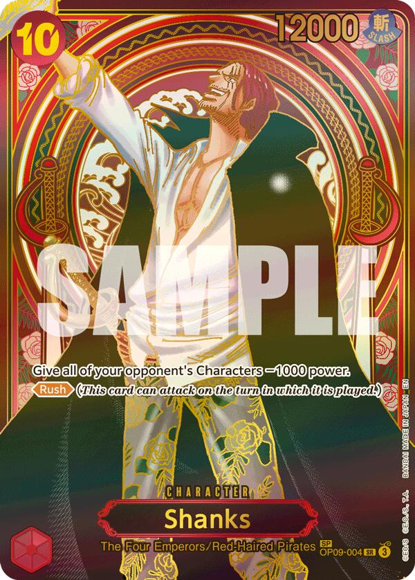 Shanks (OP09-004) (SP) (Gold) [Carrying On His Will] | Card Merchant Takapuna