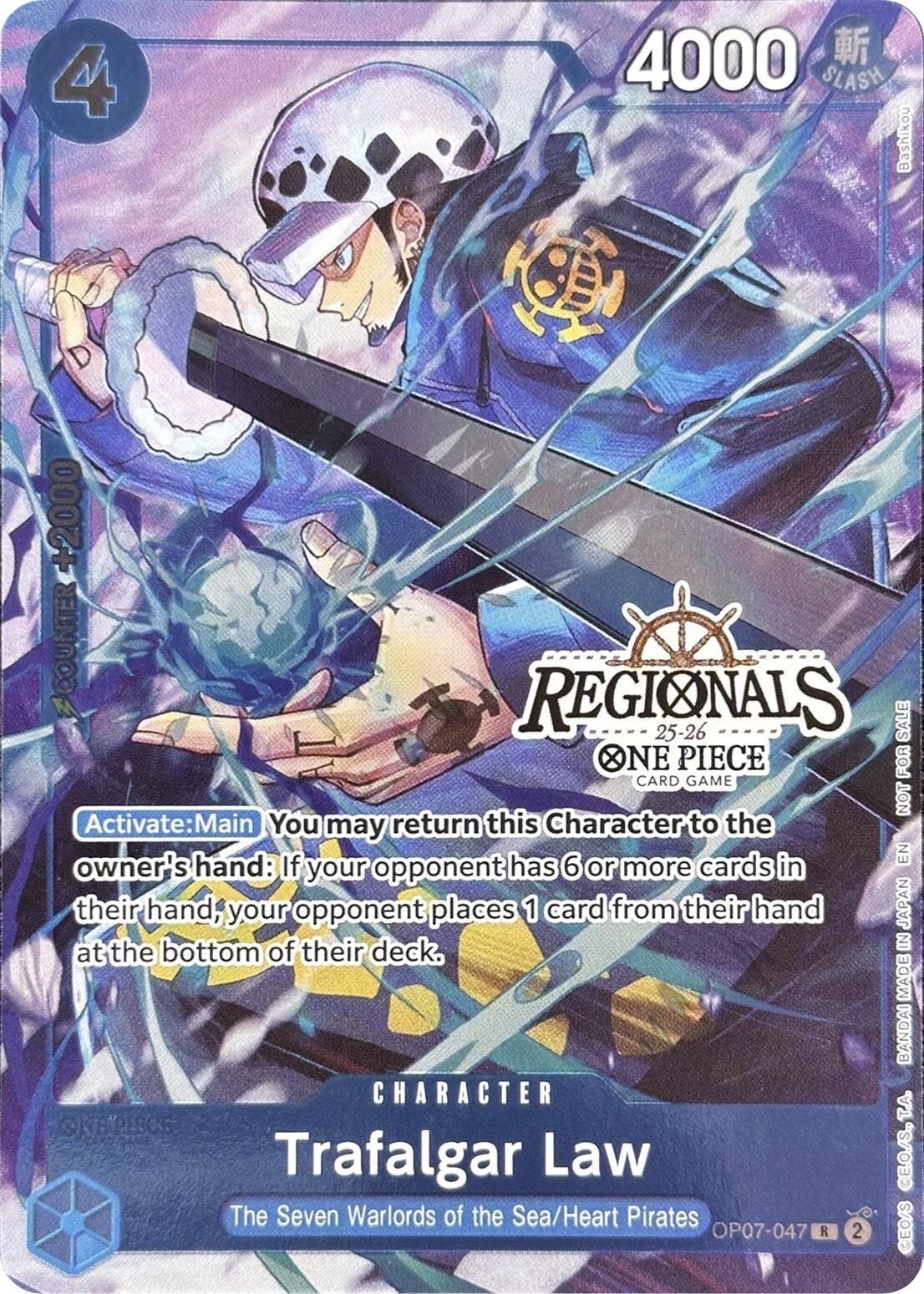 Trafalgar Law (CS 25-26 Regionals Textured Chase Promo) [One Piece Promotion Cards] | Card Merchant Takapuna