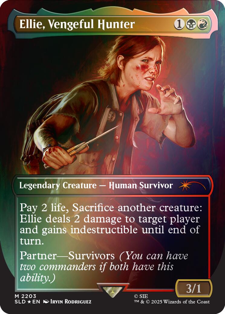 Ellie, Vengeful Hunter (Rainbow Foil) [Secret Lair Drop Series] | Card Merchant Takapuna
