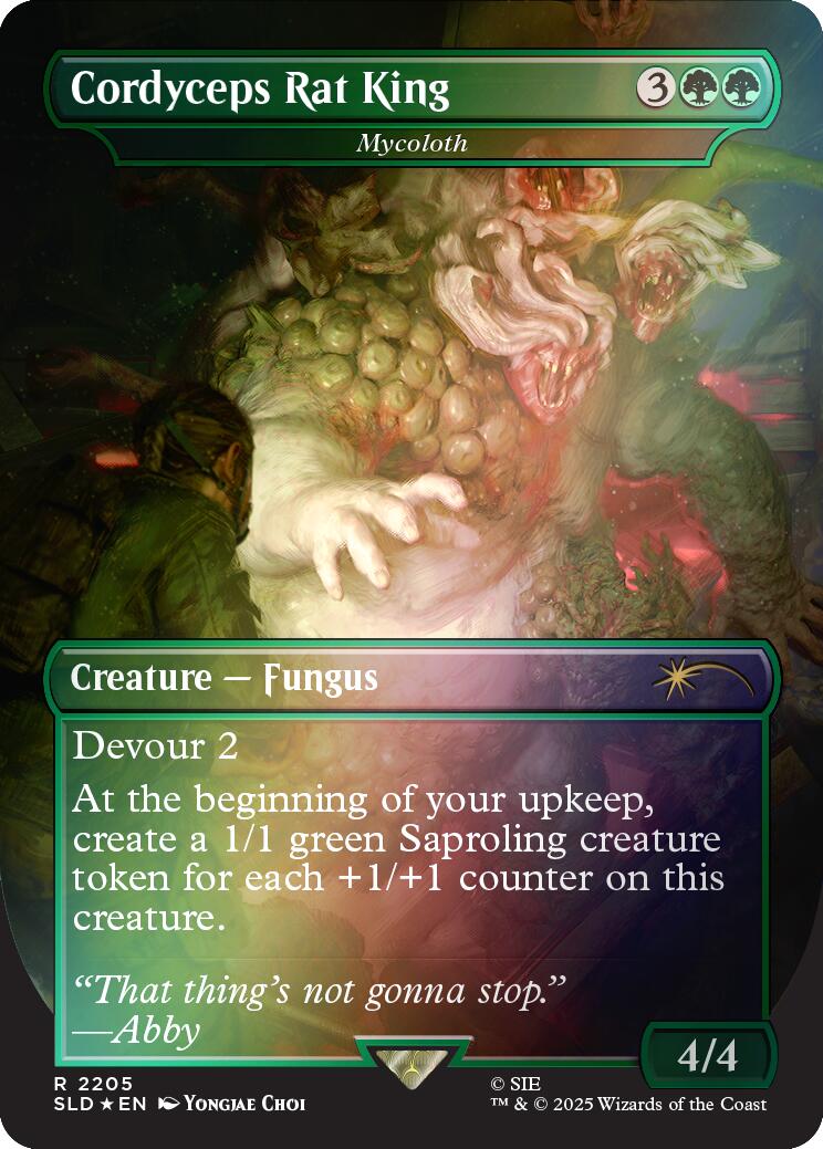 Cordyceps Rat King - Mycoloth (Rainbow Foil) [Secret Lair Drop Series] | Card Merchant Takapuna