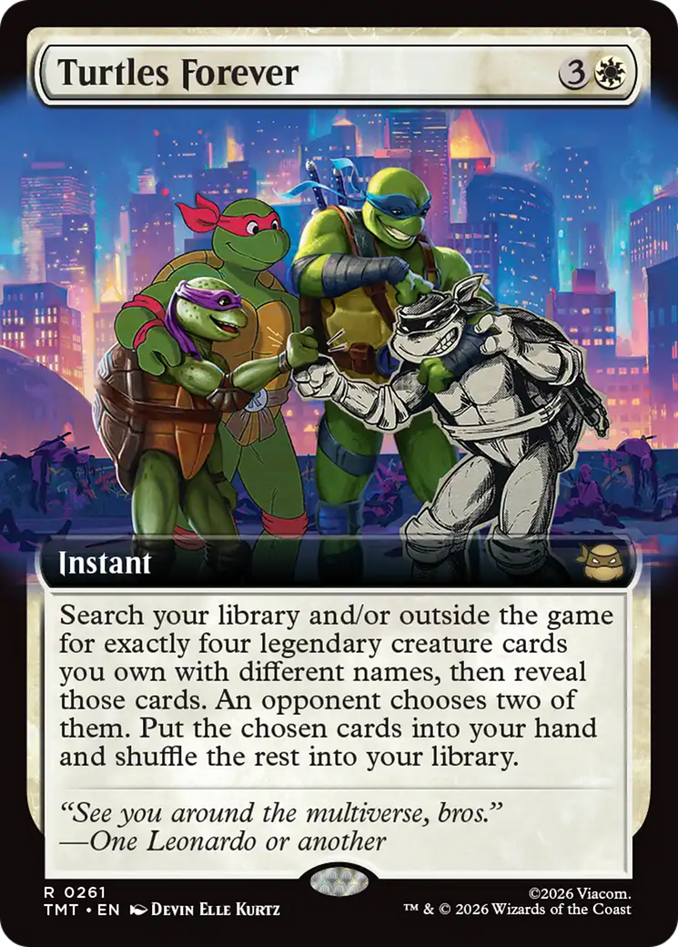 Turtles Forever (Extended Art) [Teenage Mutant Ninja Turtles] | Card Merchant Takapuna