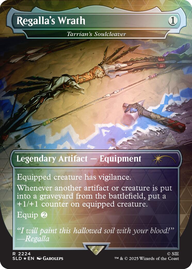 Regalla's Wrath - Tarrian's Soulcleaver (Rainbow Foil) [Secret Lair Drop Series] | Card Merchant Takapuna