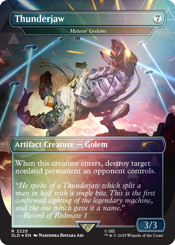 Thunderjaw - Meteor Golem (Rainbow Foil) [Secret Lair Drop Series] | Card Merchant Takapuna