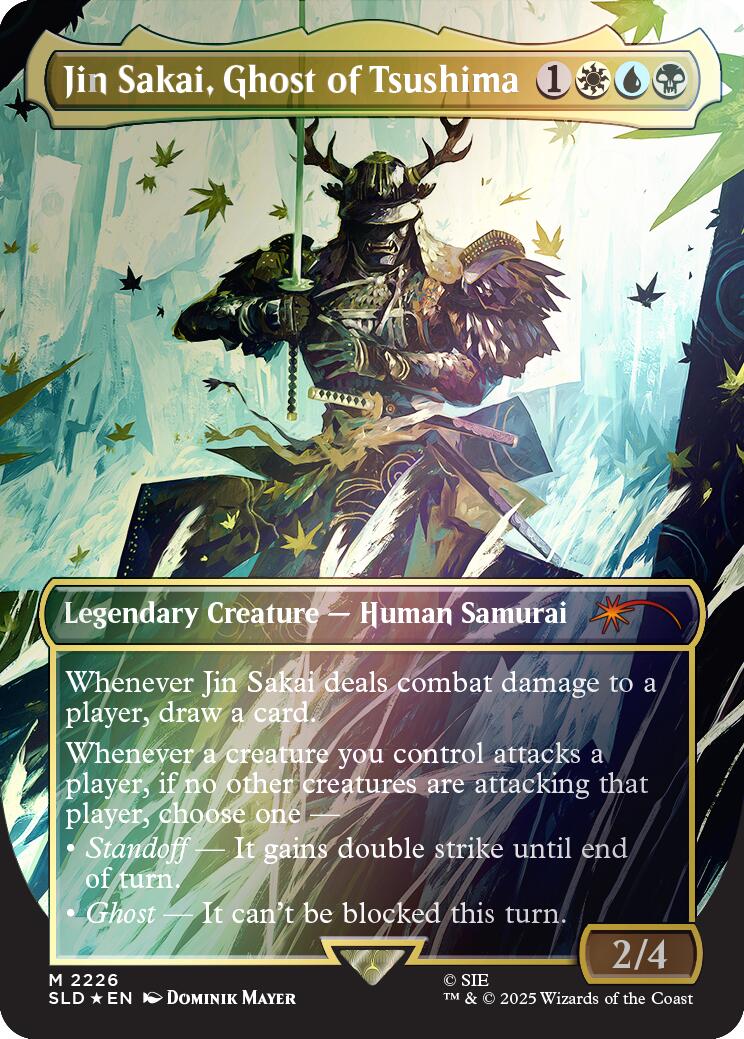 Jin Sakai, Ghost of Tsushima (Rainbow Foil) [Secret Lair Drop Series] | Card Merchant Takapuna