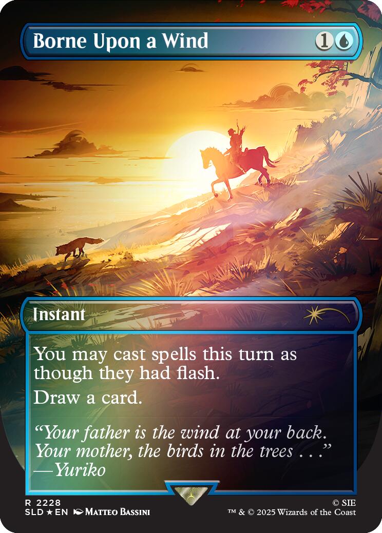 Borne Upon a Wind (Rainbow Foil) [Secret Lair Drop Series] | Card Merchant Takapuna