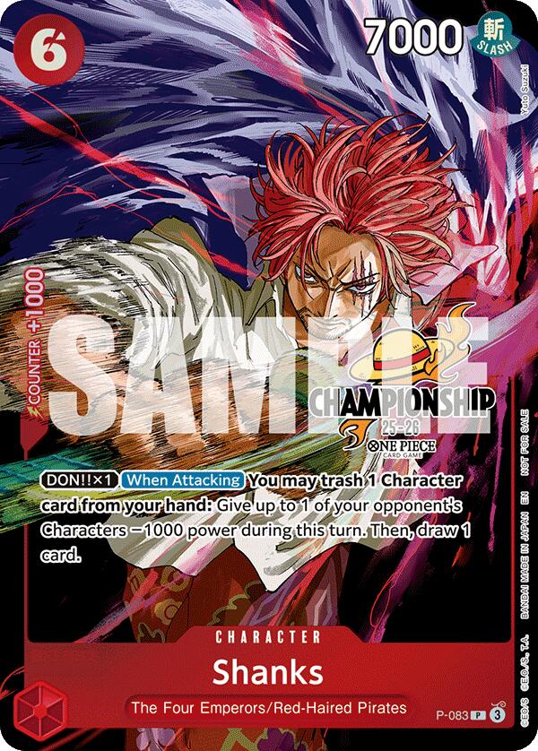 Shanks (CS 25-26 Event Pack Finalist Ver.) [One Piece Promotion Cards] | Card Merchant Takapuna