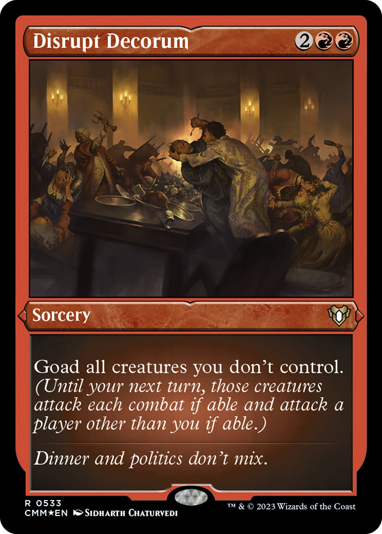 Disrupt Decorum (Foil Etched) [Commander Masters] | Card Merchant Takapuna