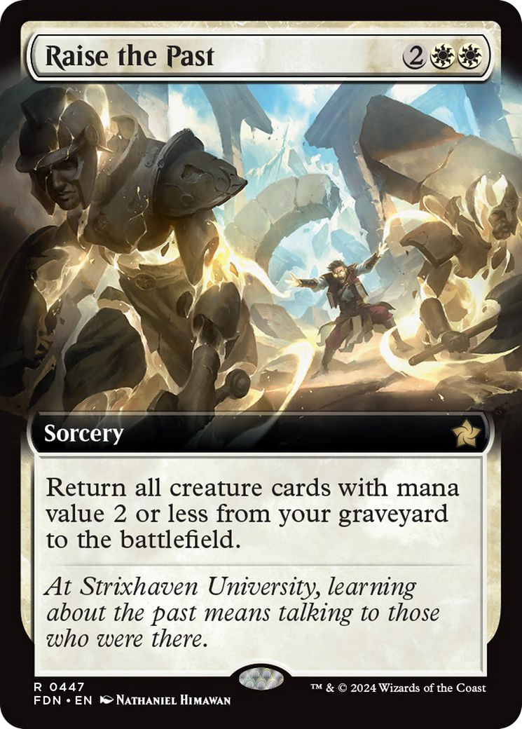 Raise the Past (Extended Art) [Foundations] | Card Merchant Takapuna