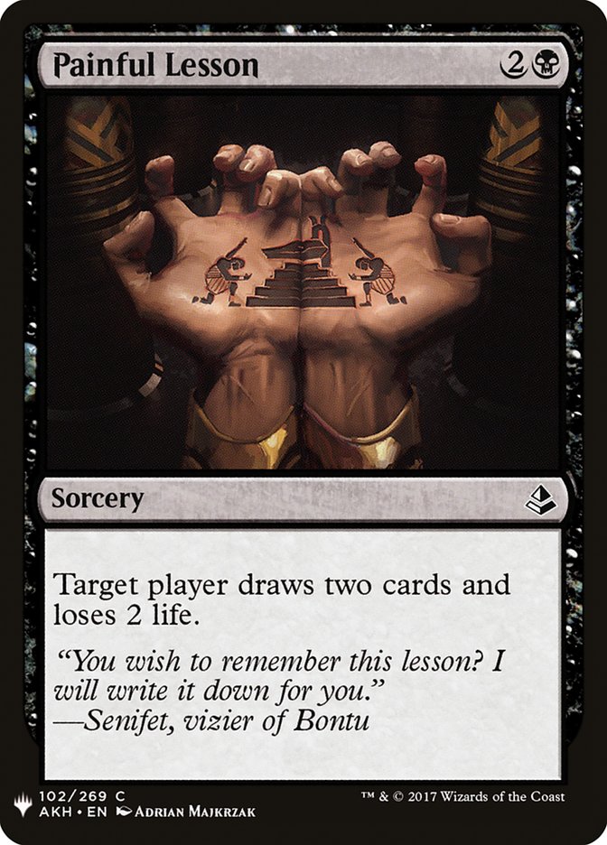 Painful Lesson [Mystery Booster] | Card Merchant Takapuna