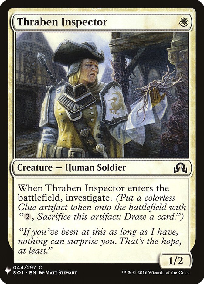 Thraben Inspector [Mystery Booster] | Card Merchant Takapuna
