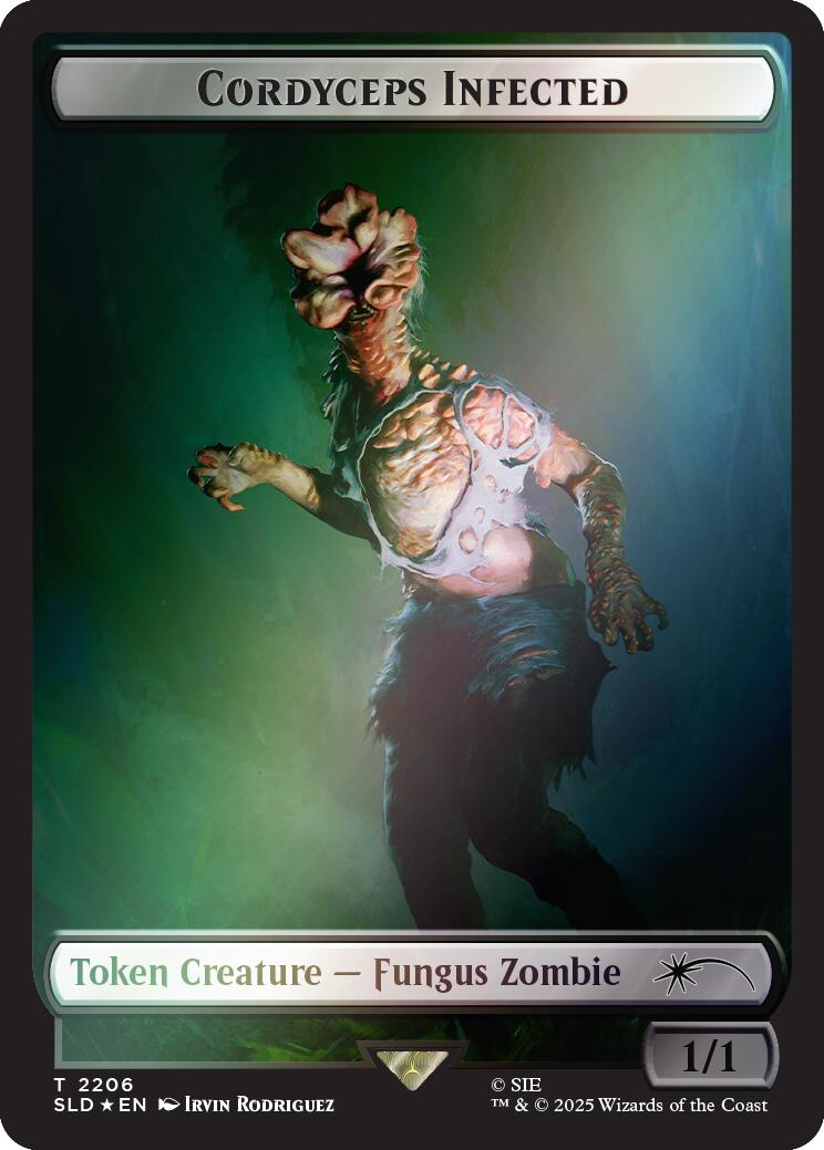 Cordyceps Infected Token (2206) (Rainbow Foil) [Secret Lair Drop Series] | Card Merchant Takapuna