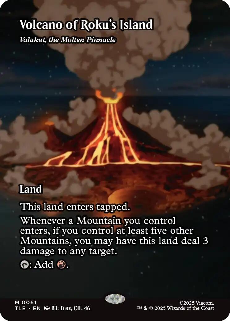 Volcano of Roku's Island - Valakut, the Molten Pinnacle [Avatar: The Last Airbender: Eternal-Legal] | Card Merchant Takapuna