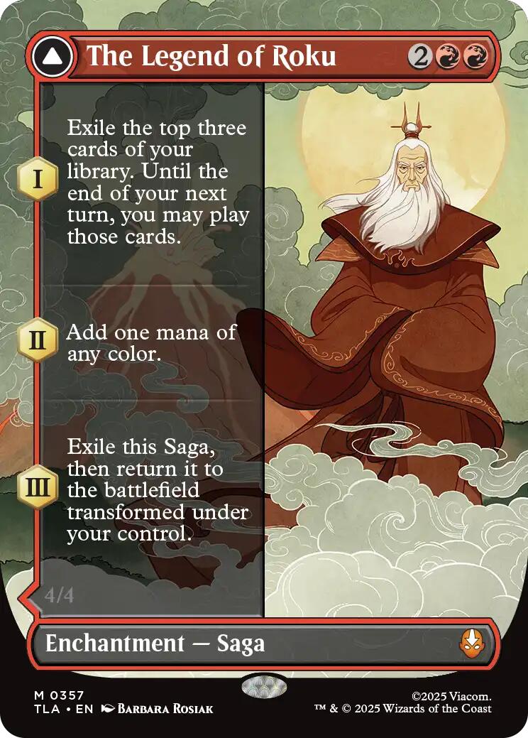 The Legend of Roku (Borderless) [Avatar: The Last Airbender] | Card Merchant Takapuna