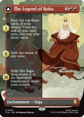 The Legend of Roku (Borderless) [Avatar: The Last Airbender] | Card Merchant Takapuna