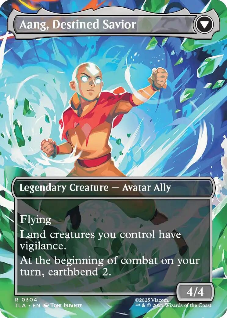 Aang, at the Crossroads (Borderless) [Avatar: The Last Airbender] | Card Merchant Takapuna