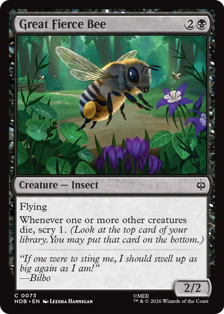 Great Fierce Bee [The Hobbit] | Card Merchant Takapuna
