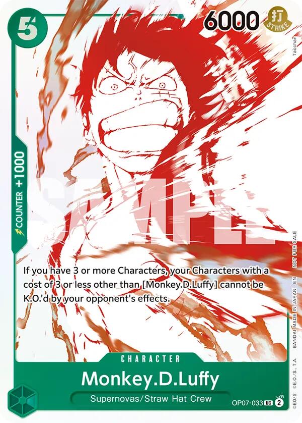 Monkey.D.Luffy (OP07-033) (3rd Anniversary Treasure Campaign Pack) [One Piece Promotion Cards] | Card Merchant Takapuna