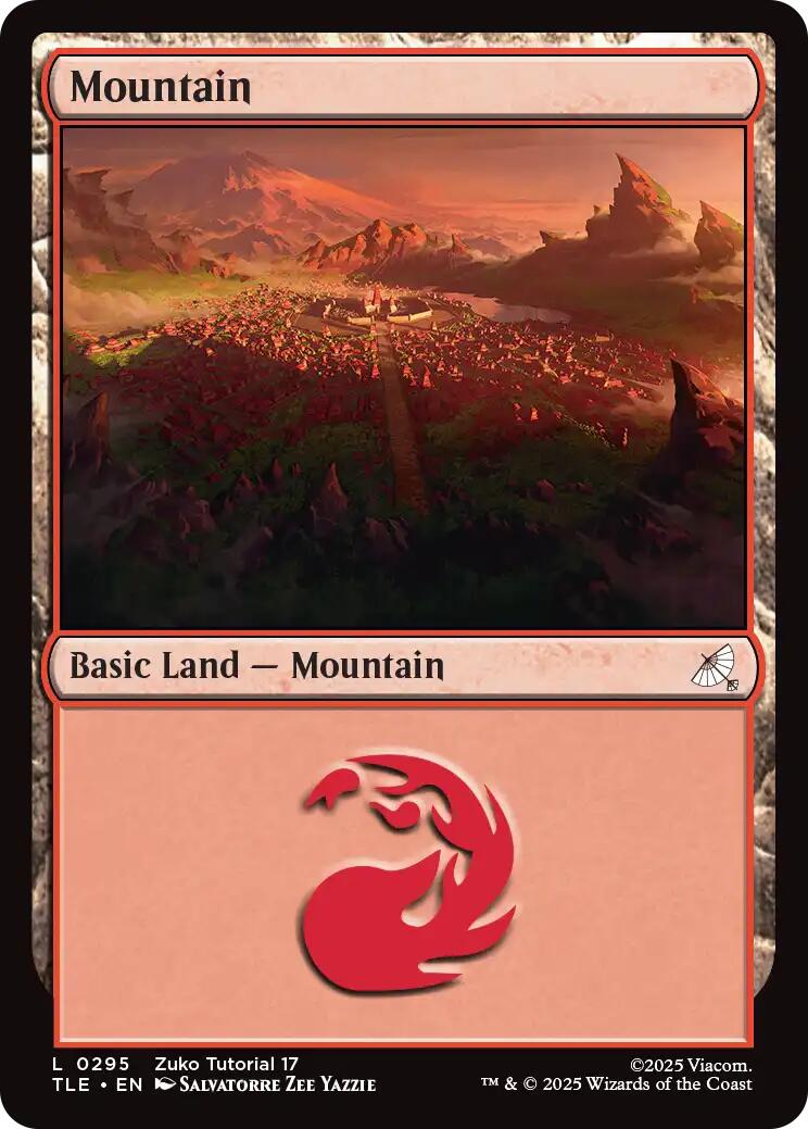 Mountain (0295) [Avatar: The Last Airbender: Eternal-Legal] | Card Merchant Takapuna
