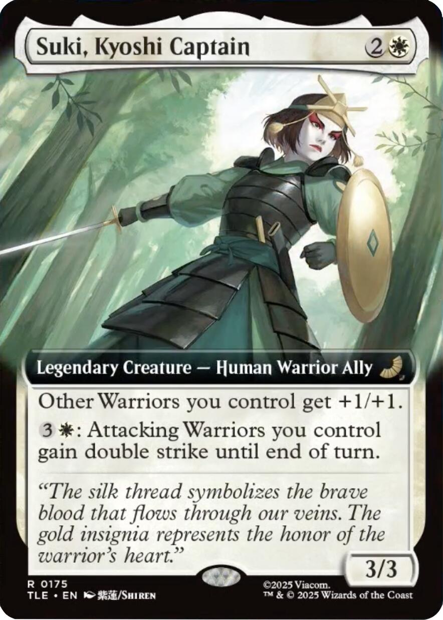Suki, Kyoshi Captain (Extended Art) [Avatar: The Last Airbender: Eternal-Legal] | Card Merchant Takapuna
