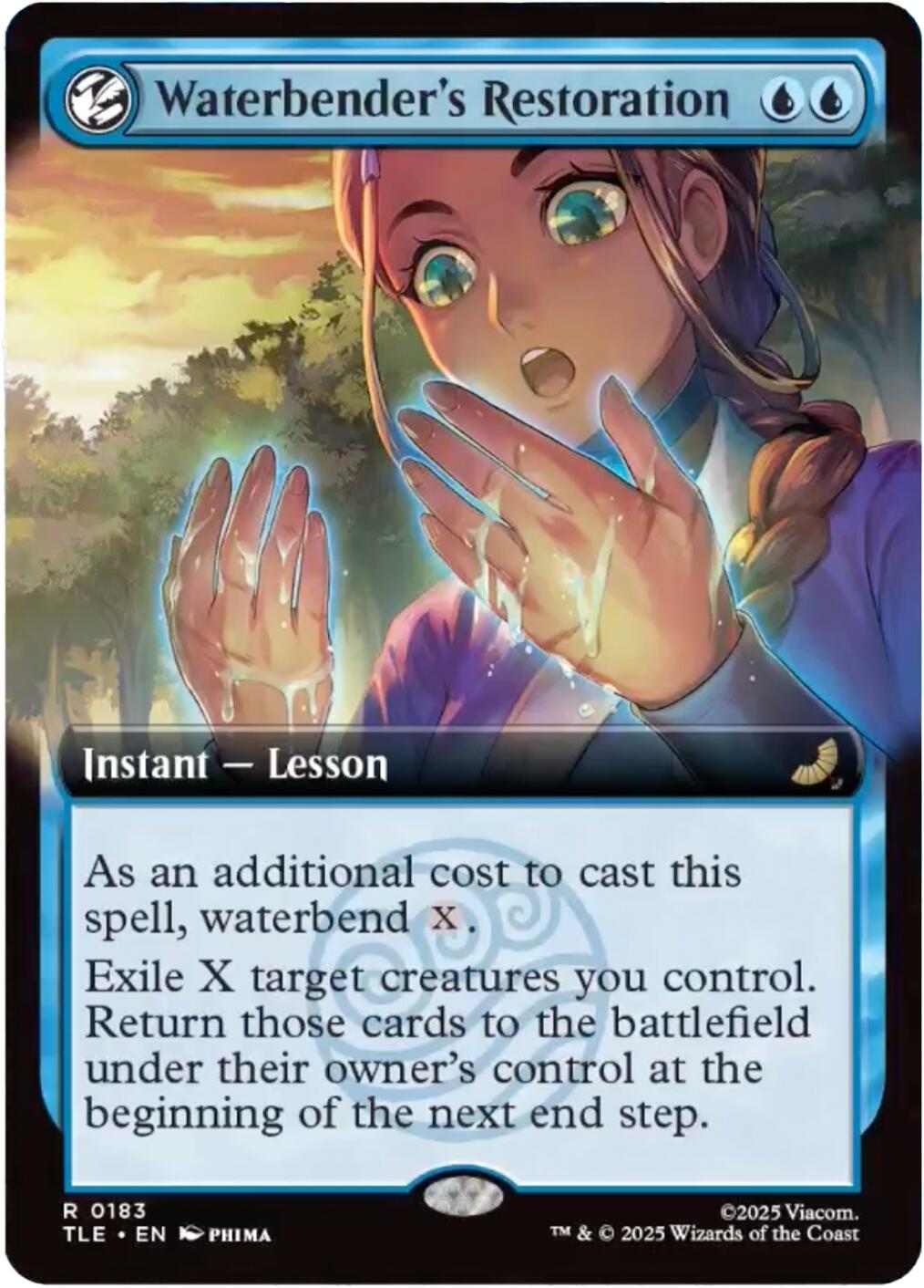 Waterbender's Restoration (Extended Art) [Avatar: The Last Airbender: Eternal-Legal] | Card Merchant Takapuna