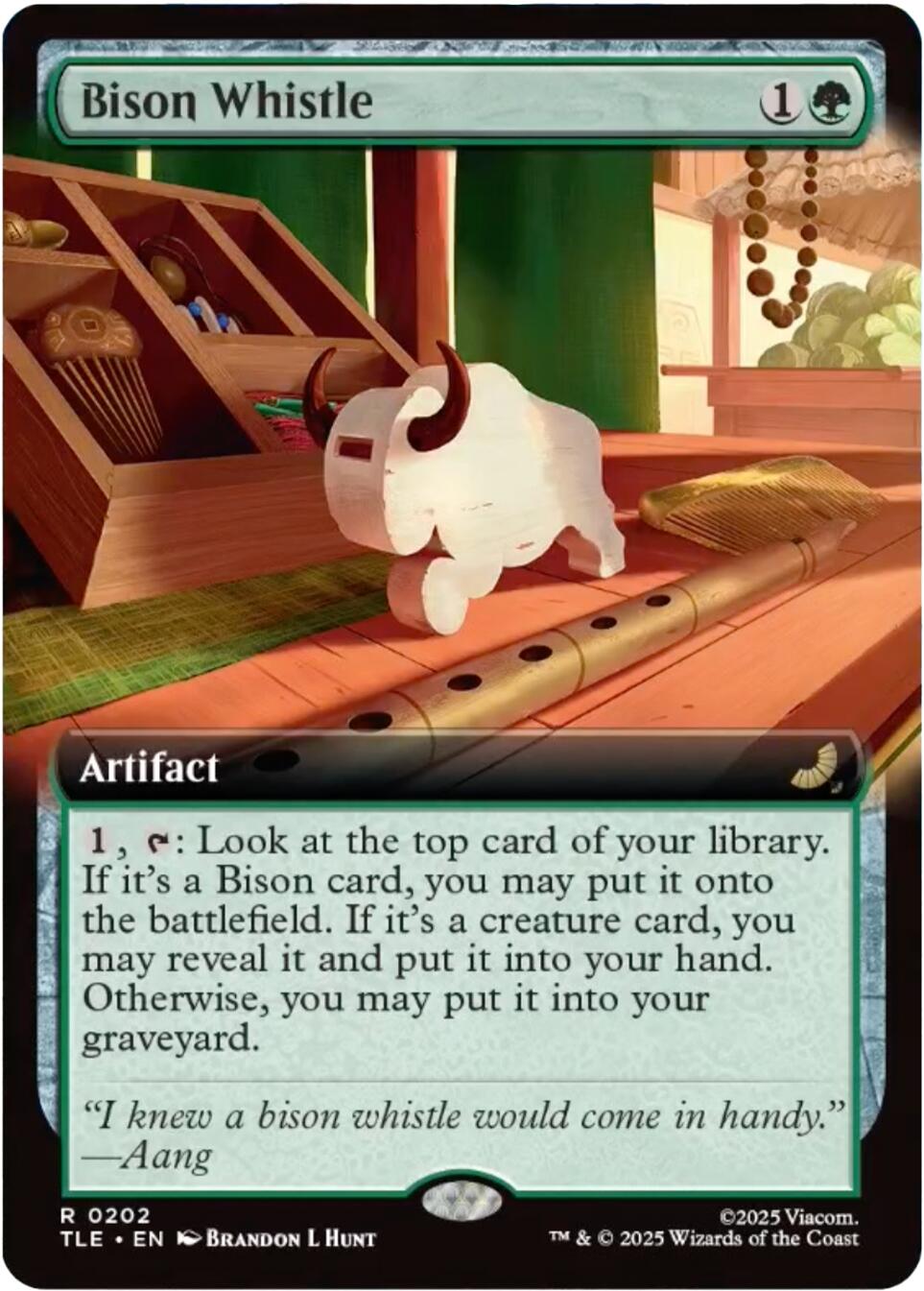 Bison Whistle (Extended Art) [Avatar: The Last Airbender: Eternal-Legal] | Card Merchant Takapuna