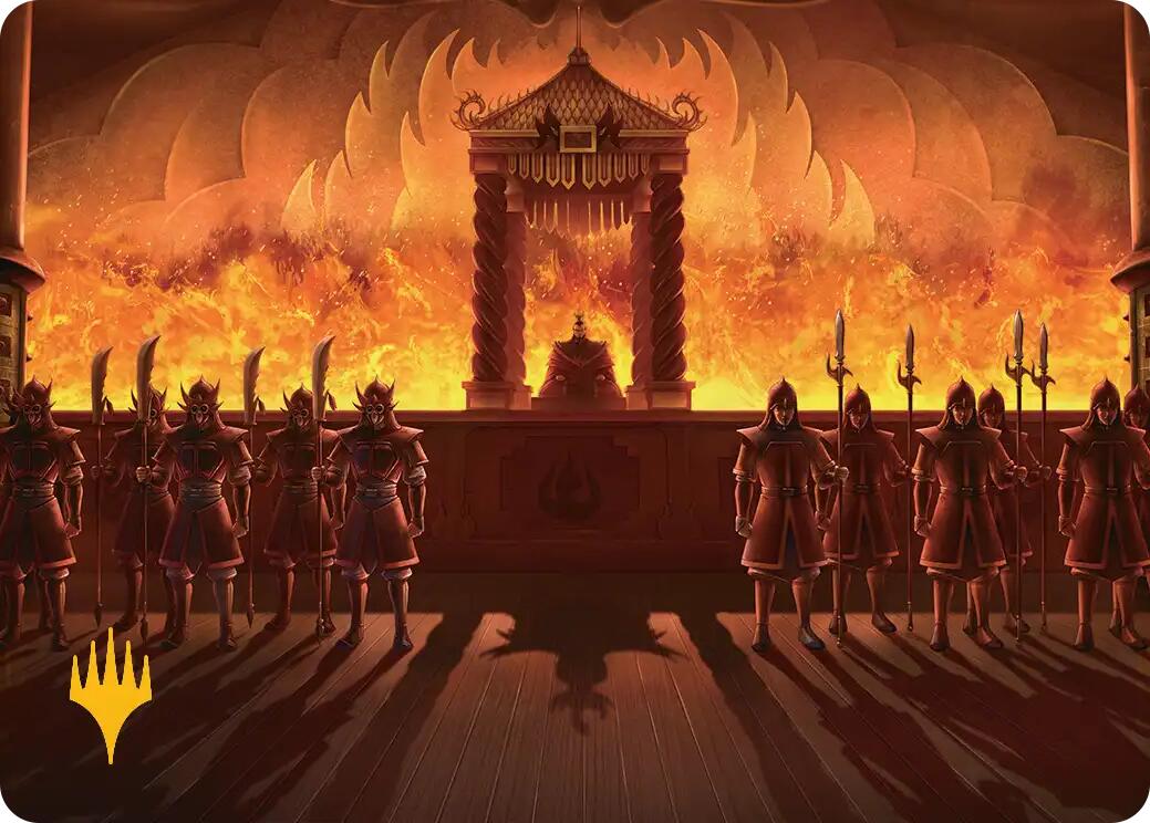 Fire Lord Ozai Art Card (Gold-Stamped Planeswalker Symbol) [Avatar: The Last Airbender Art Series] | Card Merchant Takapuna