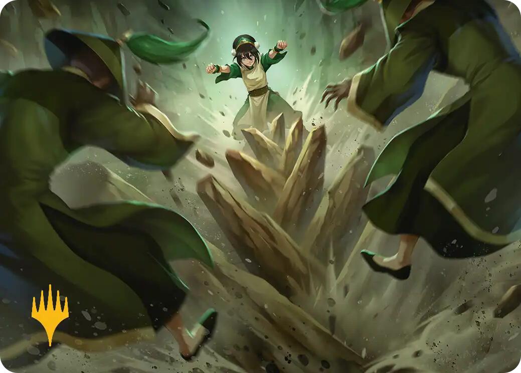 Rockalanche Art Card (Gold-Stamped Planeswalker Symbol) [Avatar: The Last Airbender Art Series] | Card Merchant Takapuna