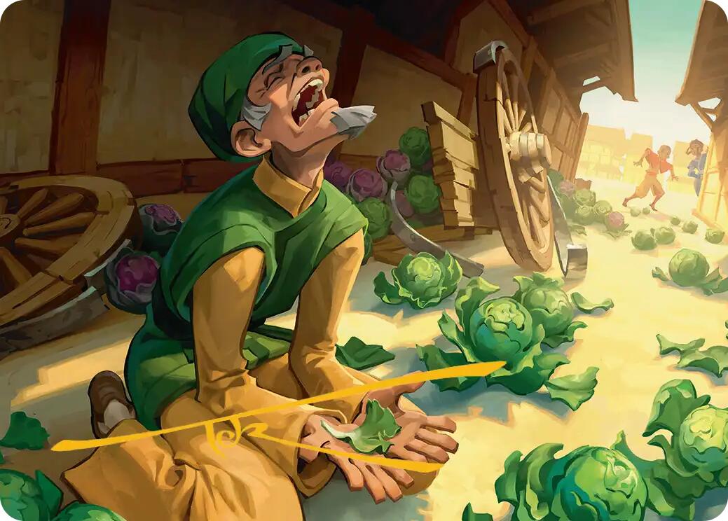 Unlucky Cabbage Merchant Art Card (Gold-Stamped Signature) [Avatar: The Last Airbender Art Series] | Card Merchant Takapuna